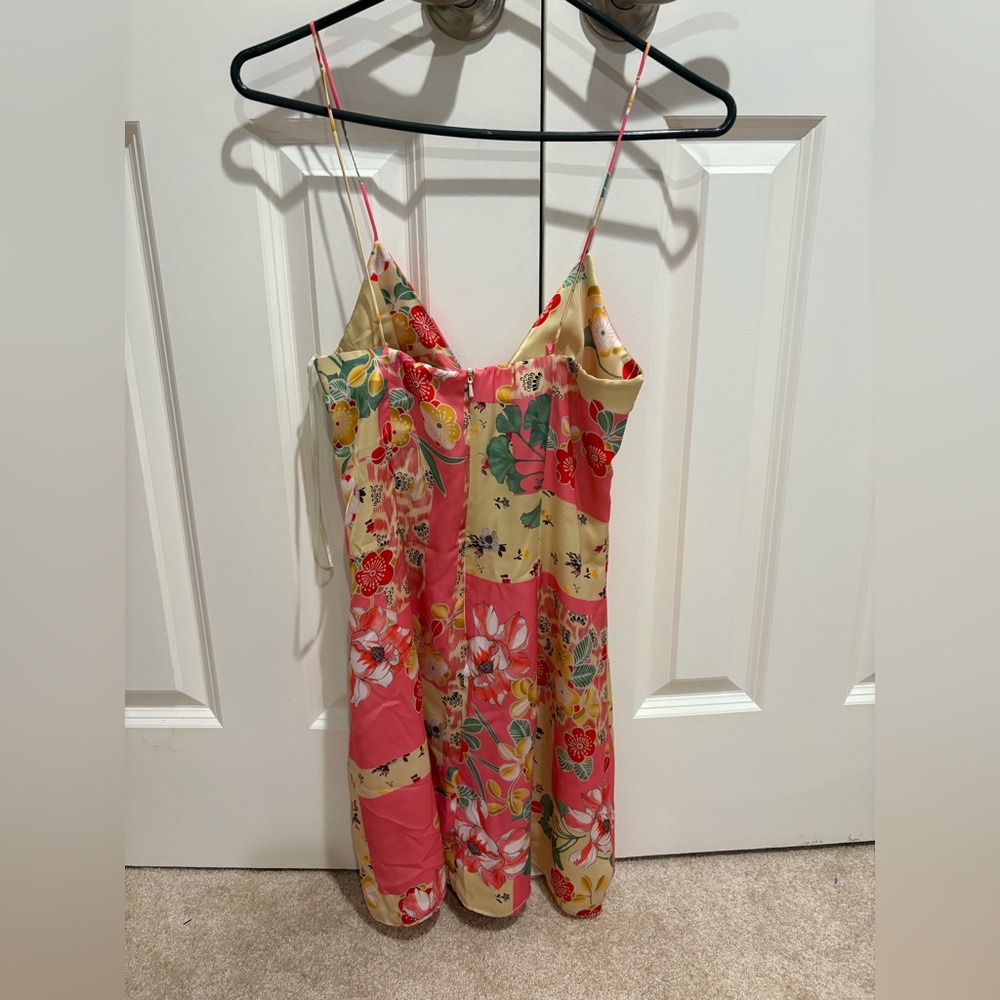 NWT Zara Printed Silk Patterned Slip Dress - Picture 5 of 5
